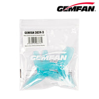 12 Pairs GEMFAN 3024 3 Paddle Propeller 3Inch Prop For F9A-B RC Flying Ball / Soccer Drones FPV 3inch Toothpick Cinewhoop Ducted
