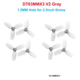 4Pairs HQProp T3X3X3 DT63 V2 Ducted 63mm 2.5inch 3inch 3-Blade Propeller for RC FPV Racing Toothpick Cinewhoop Duct Drones