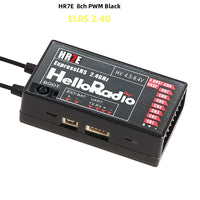 HelloRadio HR7E 8CH  ELRS 2.4G / HR7C 8CH D8/D16/SFHSS PWM Power Supply DC 4.5-7.4 V Receiver Dual Antenna Fixed Wing Drone Boat