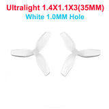 HQProp 35MM 1.4X1.1X3 Ultralight PC Propeller 3-Blades 1mm 1.5mm Shaft Hole for FPV Bwhoop Drone RC Model Airplane