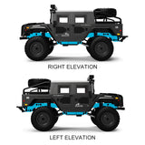 Q121 RC Car 1/12 RC Off-road Crawler 2.4G 4WD Full Metal RC Truck Car Children Gift Kids Toy for Kids