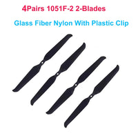 4Pairs (4CW+4CCW) Gemfan F1510 F7036 F1051 10inch Folding Propeller 2-Blade/3-Blade Glass Fiber Nylon for FPV Long Range Drones