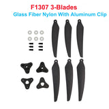 Gemfan F1265 F1307 F1407 F1510 12inch 15inch Folding Propeller 3-Blades Glass Fiber Nylon W Metal Clip for Long Range Drones