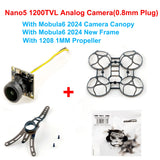 Happymodel Nano5 1/3 CMOS 1200TVL FPV With Camera Mount Bracket Frame Kit 1208 Propellers For Mobula6 2024 FPV Drone
