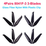 4Pairs (4CW+4CCW) Gemfan F1510 F7036 F1051 10inch Folding Propeller 2-Blade/3-Blade Glass Fiber Nylon for FPV Long Range Drones