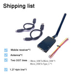QWinOut 5.8G 56CH FPV Receiver OTG USB Video Module 56 Channels Mini Mobile Phone Receiver for RC Drone Quadcopter Airplane Model