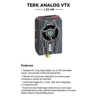 Axisflying 1.2G / 3.3G 4W VTX Analog Transmitter High Power Wireless Video Transmission for FPV Drone