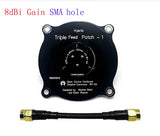 Triple Feed Patch 4.9G-6.2Ghz 5.8GHz 14dBi /8dBi Gain Antenna LHCP & RHCP For RC Long Range FPV Drone Receiver Monitor Accessory
