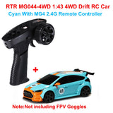 SNICLO MG044-4WD MG117-4WD 1:43 4WD Drift RC Car 2.4G Full Proportional Remote Control Purple Green RTR Toy Gift for Kids