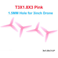 HQProp CW CCW T3.5X2.5X3 3.5inch / T3X1.8X3 3inch / T2.5X1.9X3 2.5inch 1.5mm / 2mm Hole Poly Carbonate Propeller For RC Frame