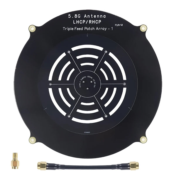 Triple Feed Patch 4.9G-6.2Ghz 5.8GHz 14dBi /8dBi Gain Antenna LHCP & RHCP For RC Long Range FPV Drone Receiver Monitor Accessory