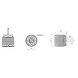 STEAM-RC MD3220 1000KV Brushless Motor 0.86MM Wire Diameter  for 420 RC Helicopter
