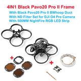 BETAFPV Pavo20 Pro II Brushless BWhoop Frame Kit BWhoop Duct For Pavo20 Pro II Drone With 500MM RGB RGB LED Strip ND8 ND16 ND32