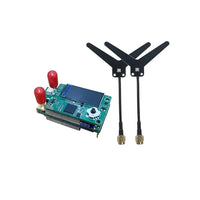 QWinOut 4.9G 5.8G 3W TX RX Analog Receiver Transmitter Module with Dual Antenna for Fatshark DJI V1/V2 Skyzone 04L/04X FPV Goggles