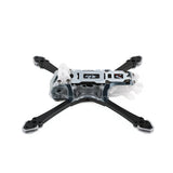 QWinOut 5.1 Inch Carbon Fiber X-Frame Kit 230mm Wheelbase 7mm Thickness Arm For FPV Racing Freestyle Drone for DJI O4 Pro/O4 Lite Camera