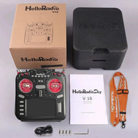 HelloRadio V16R MAXR9 / V16 MAX ELRS Multi Protocol Transmitter Support EDGETX OPENTX High-Frequency Head Touch Screen Wi/ Bag