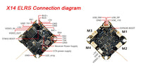 Happymodel X14 ELRS Flight Controller STM32G473 MCU 5.8GHz 48 Channel ICM42688P Gyro 12A 4-IN-1 ESC Drone 25.5mm x 25.5mm