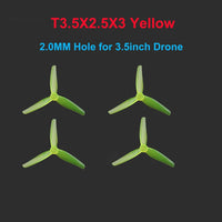 HQProp CW CCW T3.5X2.5X3 3.5inch / T3X1.8X3 3inch / T2.5X1.9X3 2.5inch 1.5mm / 2mm Hole Poly Carbonate Propeller For RC Frame