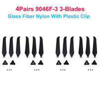 4Pairs (4CW+4CCW) Gemfan F1510 F7036 F1051 10inch Folding Propeller 2-Blade/3-Blade Glass Fiber Nylon for FPV Long Range Drones