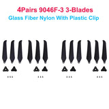4Pairs (4CW+4CCW) Gemfan F1510 F7036 F1051 10inch Folding Propeller 2-Blade/3-Blade Glass Fiber Nylon for FPV Long Range Drones