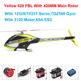 ALZRC-RC Devil 380 Devil 420 FAST FBL 6CH 3D Red / Green Flying RC Helicopter Kit With 380MM 420MM Carbon Fiber Main Tail Paddle
