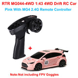 SNICLO MG044-4WD MG117-4WD 1:43 4WD Drift RC Car 2.4G Full Proportional Remote Control Purple Green RTR Toy Gift for Kids