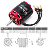 Surpass Hobby C2822 C2826 C2830 C2834 C2838 C3530 C3536  V2 2-3S 2-4S 14-pole Outrunner Brushless Motor For Fixed-wing Aircraft