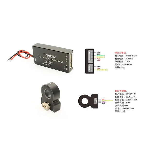 Tarot-RC For Pixhawk Flying UBEC Power Monitor Module with Hall Senso ...