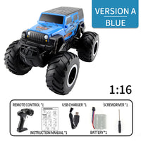 Waterproof Q127 1/16 2.4G 4WD Amphibious High Wheel Crawler Off-road RC Car Vehicle Model Boys Children's Toys