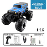 Waterproof Q127 1/16 2.4G 4WD Amphibious High Wheel Crawler Off-road RC Car Vehicle Model Boys Children's Toys