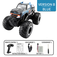 Waterproof Q127 1/16 2.4G 4WD Amphibious High Wheel Crawler Off-road RC Car Vehicle Model Boys Children's Toys