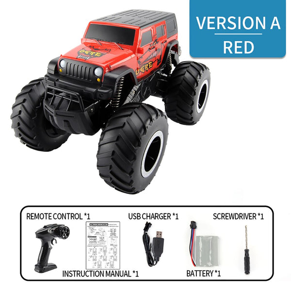 Waterproof Q127 1/16 2.4G 4WD Amphibious High Wheel Crawler Off-road RC Car Vehicle Model Boys Children's Toys