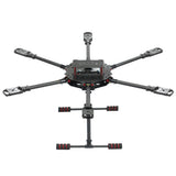 JMT Saker675 675mm 6-axis Carbon Fiber Folding Rack DIY RC Drone Hexacopter Frame Kit with Landing skid Motor Mount