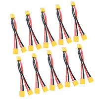 QWinOut XT60 Parallel Battery Connector Cable Extension Y Splitter for DIY RC Drone Toy Quadcopter