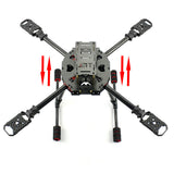 JMT J630 630mm Carbon Fiber 4-axis Folding Rack Frame Kit High Landing Skid for DIY Multicopter RC Racing Drone