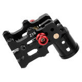 JMT 4PCS 16MM*14MM*245MM 3K Carbon Fiber Tube with 16mm Clamp Type Motor Mount Plate Holder & Z16 Folding Arm Tube Joint for 4-axle Aircraft RC Quadcopter DIY Copter Drone