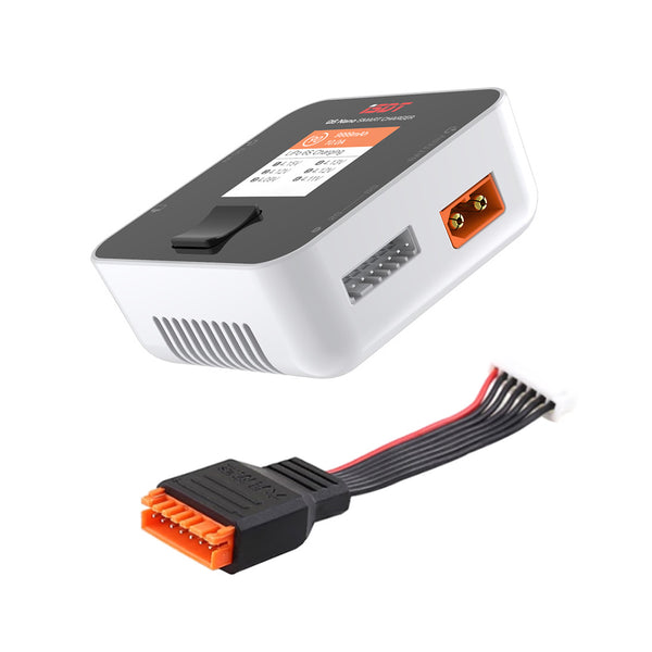 ISDT Q6 NANO 200W 8A 2-6S Intelligent Charger Balanced Charging Aviation Model Charger with Extension Cable Balancing Head