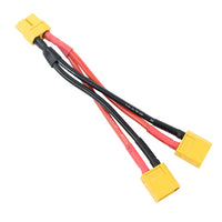 QWinOut XT60 Parallel Battery Connector Cable Extension Y Splitter for DIY RC Drone Toy Quadcopter