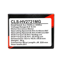 JX CLS-HV2721MG/30g Medium sized Waterproof Servo IP67