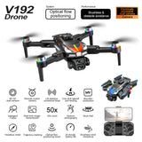 V192 8K HD Dual Camera Drone Folding Obstacle Avoidance Remote Control Aircraft Optical Flow Positioning