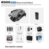 K900MAX Brushless Aerial Photography Drone with Large Screen Controller, Optical Flow Positioning & Smart Obstacle Avoidance