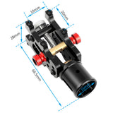 JMT 6PCS 16MM*14MM*185MM 3K Carbon Fiber Tube with 16mm Clamp Type Motor Mount Plate Holder & Z16 Folding Arm Tube Joint for 6-axle Aircraft RC Hexacopter DIY Copter Drone