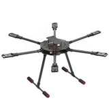 JMT Saker610 610mm 6-axis Carbon Fiber Frame Kit DIY RC Drone Hexacopter Folding Rack with Landing Gear Motor Mount