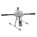 JMT 6PCS 16MM*14MM*185MM 3K Carbon Fiber Tube with 16mm Clamp Type Motor Mount Plate Holder & Z16 Folding Arm Tube Joint for 6-axle Aircraft RC Hexacopter DIY Copter Drone
