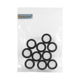 QWinOut 10Pcs 20*8*1.9mm Rubber Hollow Tire Car Wheel Model Wheels DIY Toy Accessory for Car F17678