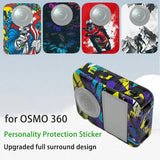 QWinOut Waterproof Decorative Sticker Adhesive Protective Film Compatible for Insta360 X5 for DJI OSMO 360 Panoramic Camera