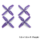 HQProp 2Pairs CW+CCW 1.6inch 4 Blades Micro ABS Propeller 1.5mm /1mm Mounting Hole For FPV RC Toy Airplane Quadcopter