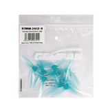 GEMFAN 4Pairs 2412 3-blades CW+CCW Propeller 1.2mm Hole For 8520 Brushed Motor For Micro FPV RC Toy Airplane Quadcopter