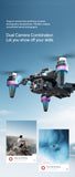 K12Max Brushless Obstacle Avoidance Drone with Screen Controller, HD Aerial Photography Quadcopter RC Airplane with Optical Flow Dual Lens & Lights