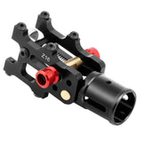 JMT 4PCS 16MM*14MM*245MM 3K Carbon Fiber Tube with 16mm Clamp Type Motor Mount Plate Holder & Z16 Folding Arm Tube Joint for 4-axle Aircraft RC Quadcopter DIY Copter Drone